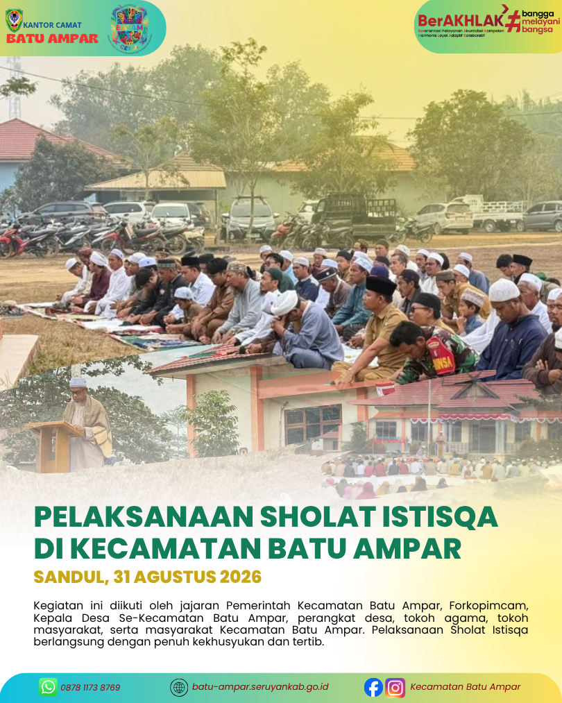 Pelaksanaan Sholat Istisqa di Kecamatan Batu Ampar